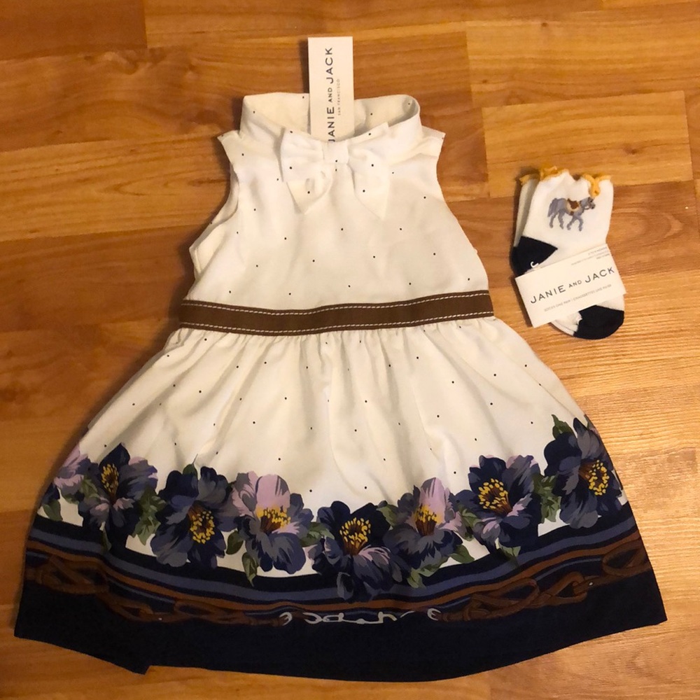 Janie and Jack Equestrian Dress with Diaper Cover